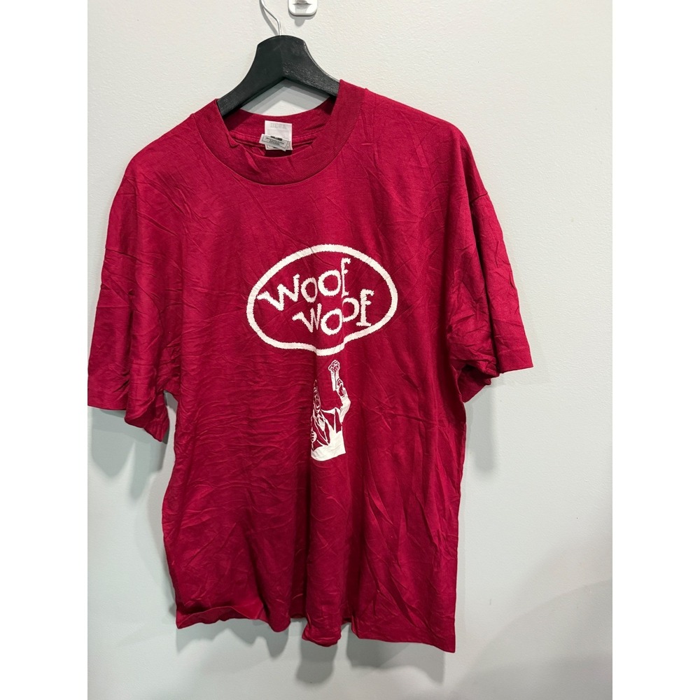 Vintage Woof Woof T-Shirt Fruit‎ of the Loom You Are Not a Dog Graphic Tee